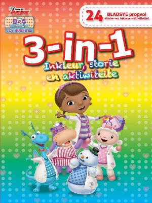 Disney Doc McStuffins: 3 in 1 Inkleur, Storie en Aktiwiteite