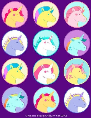 Unicorn Sticker Album for Girls