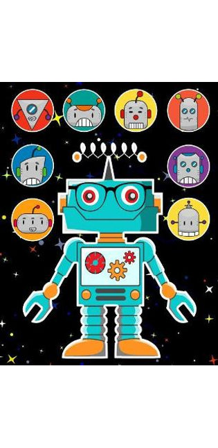 Robots Sticker Album 2 for Boys