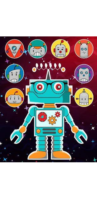 Robots Sticker Album 2 for Boys