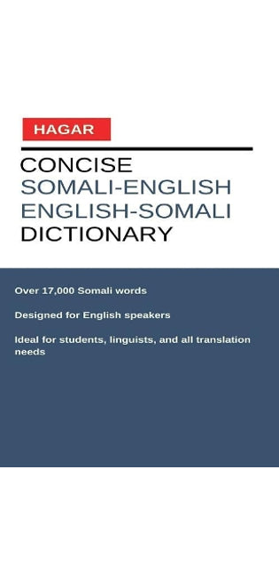 Concise Somali-English/English-Somali Dictionary