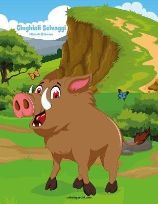 Cinghiali Selvaggi Libro da Colorare 1