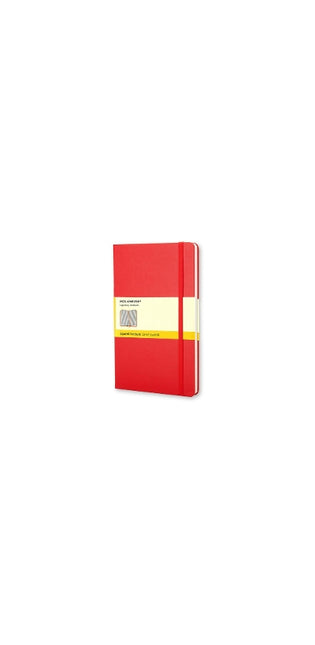 Moleskine Large Squared Hardcover Notebook Red