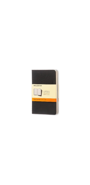 Moleskine Ruled Cahier - Black Cover (3 Set)