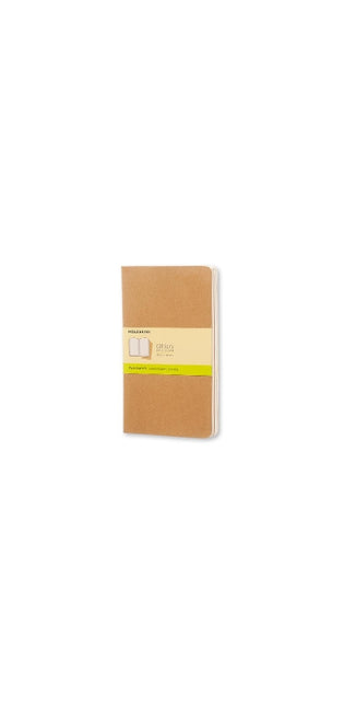 Moleskine Plain Cahier L - Kraft Cover (3 Set)