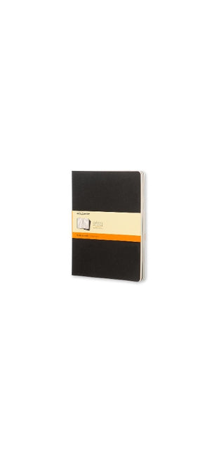 Moleskine Ruled Cahier Xl - Black Cover (3 Set)