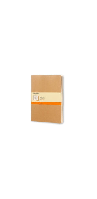 Moleskine Ruled Cahier Xl - Kraft Cover (3 Set)
